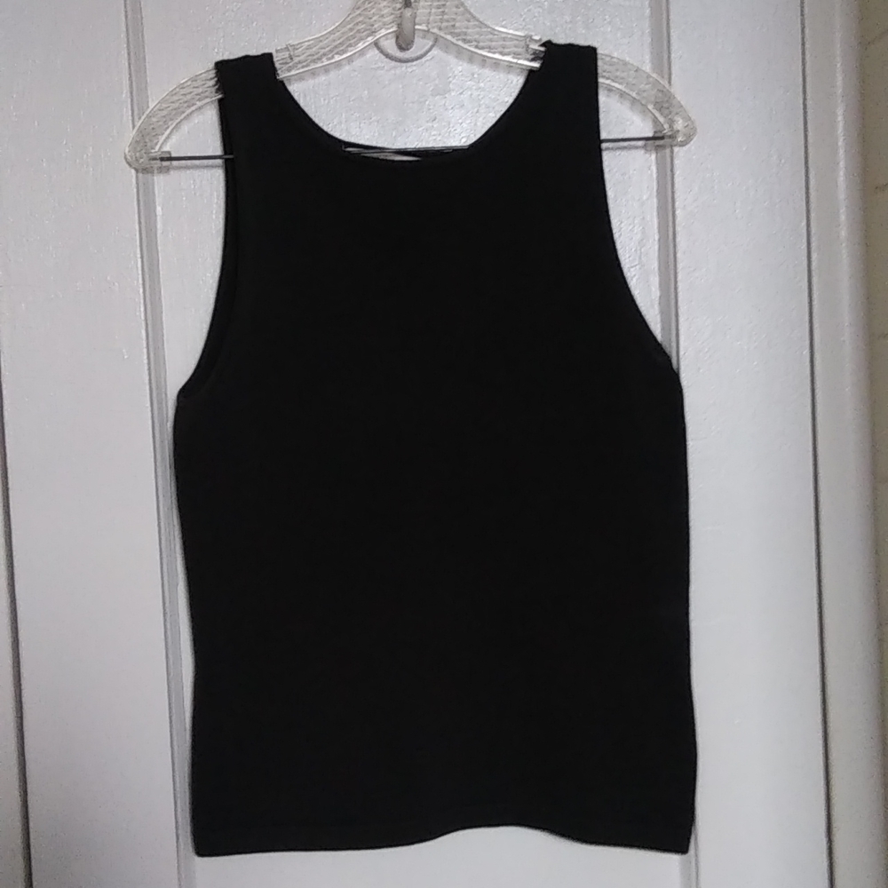 JONES NEW YORK  BLACK SPORTS SHELL SIZE PS 95% COTTON,GOOD CONDITION